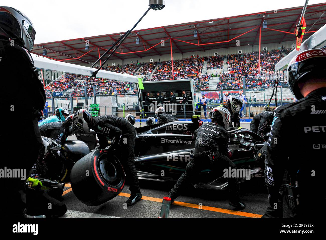 Spa-Francorchamps, Belgique. 30 juillet 2023. #44 Lewis Hamilton (GBR, Mercedes-AMG Petronas F1 Team), Grand Prix de F1 de Belgique au circuit de Spa-Francorchamps le 30 juillet 2023 à Spa-Francorchamps, Belgique. (Photo de HIGH TWO) crédit : dpa/Alamy Live News Banque D'Images