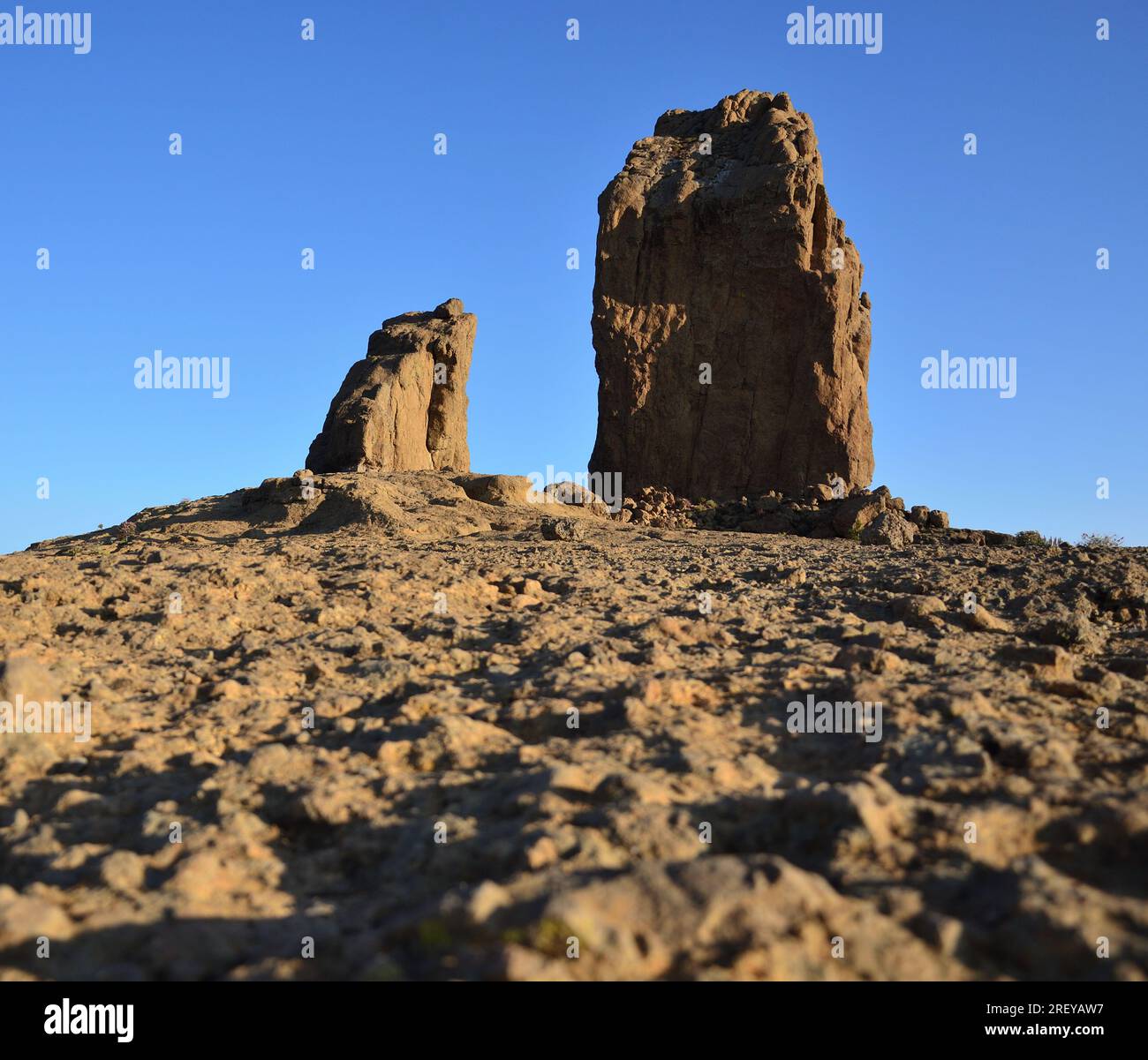 Monument naturel de Roque Nublo, sommet de Gran Canaria, îles Canaries Banque D'Images