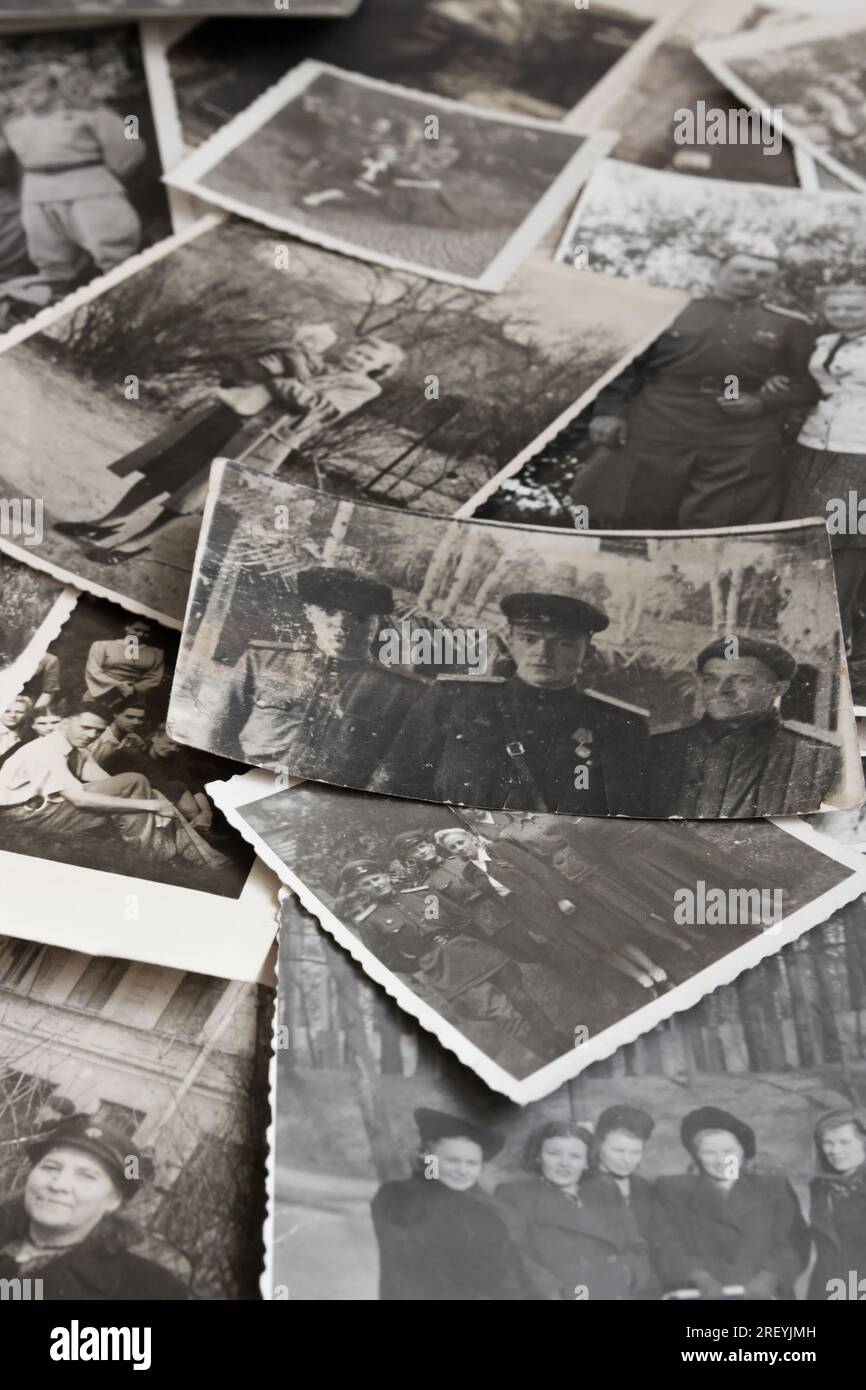 Différentes photos la fin des années 1940 Banque D'Images