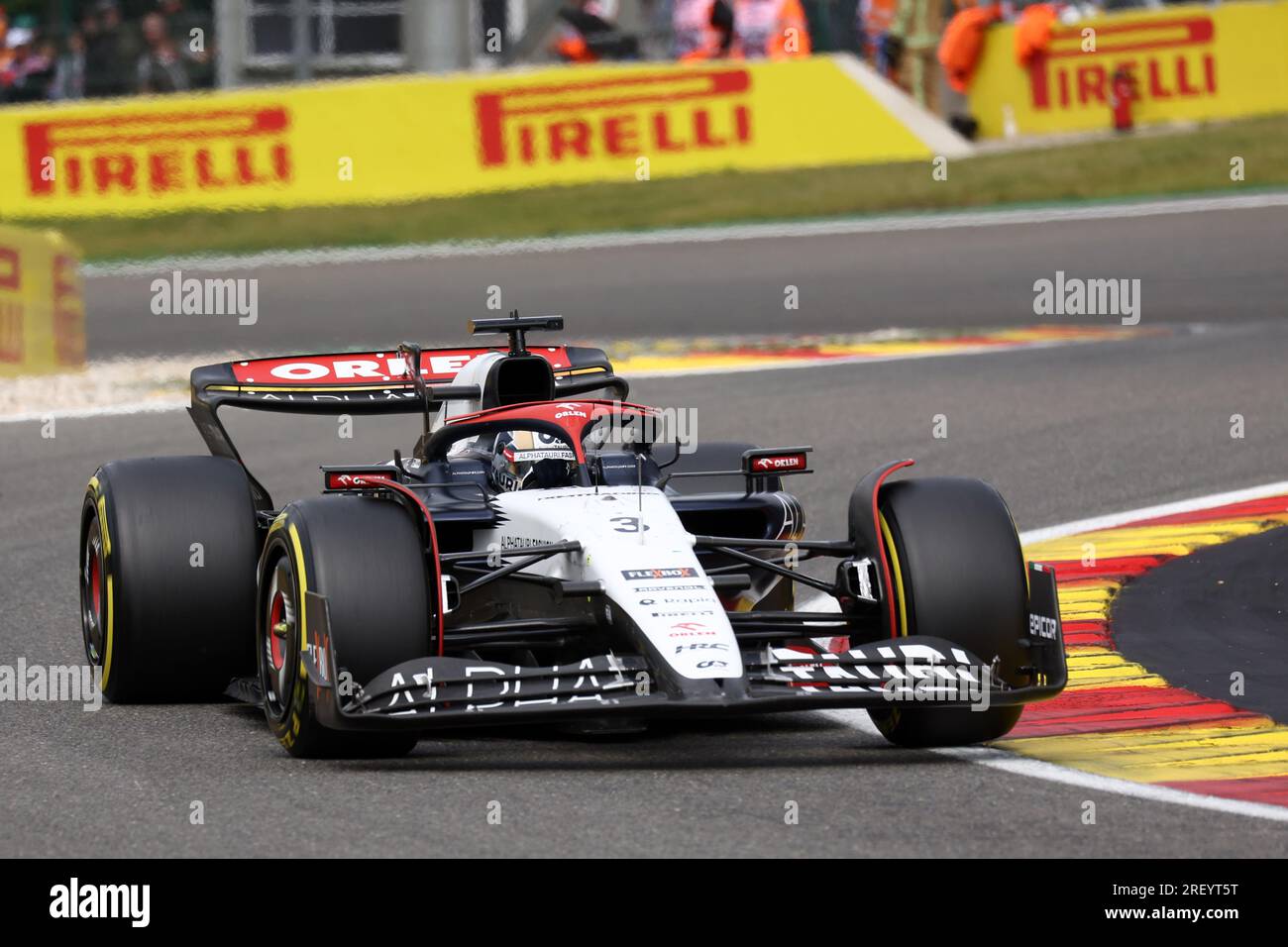 Stavelot, Belgique. 30 juillet 2023. Daniel Ricciardo d'AlphaTauri en piste lors du Grand Prix F1 de Belgique à Spa Francorchamps le 30 juillet 2023 Stavelot, Belgique. Crédit : Marco Canoniero/Alamy Live News Banque D'Images
