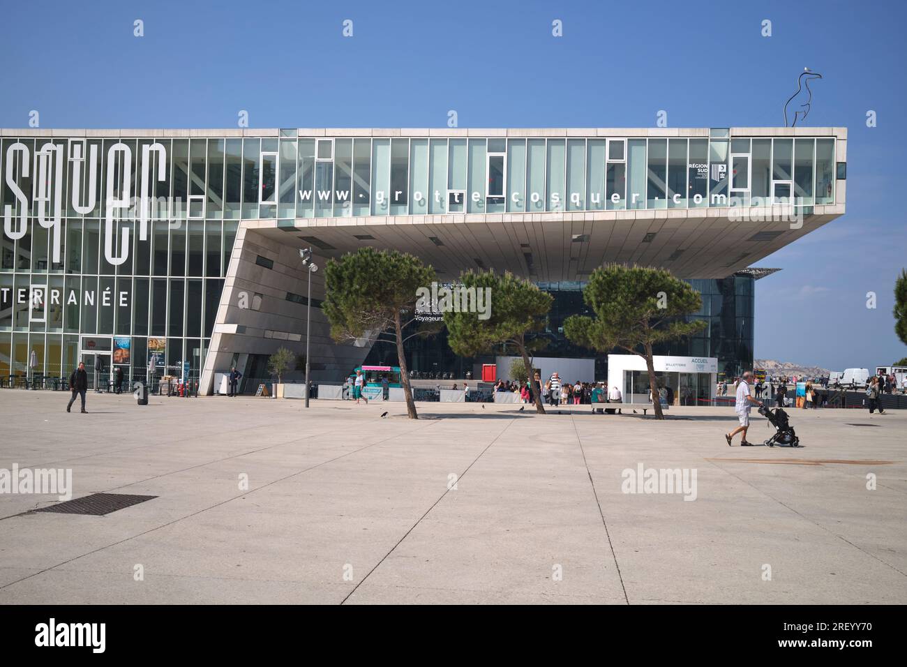 Villa Mediterranee Marseille France Banque D'Images