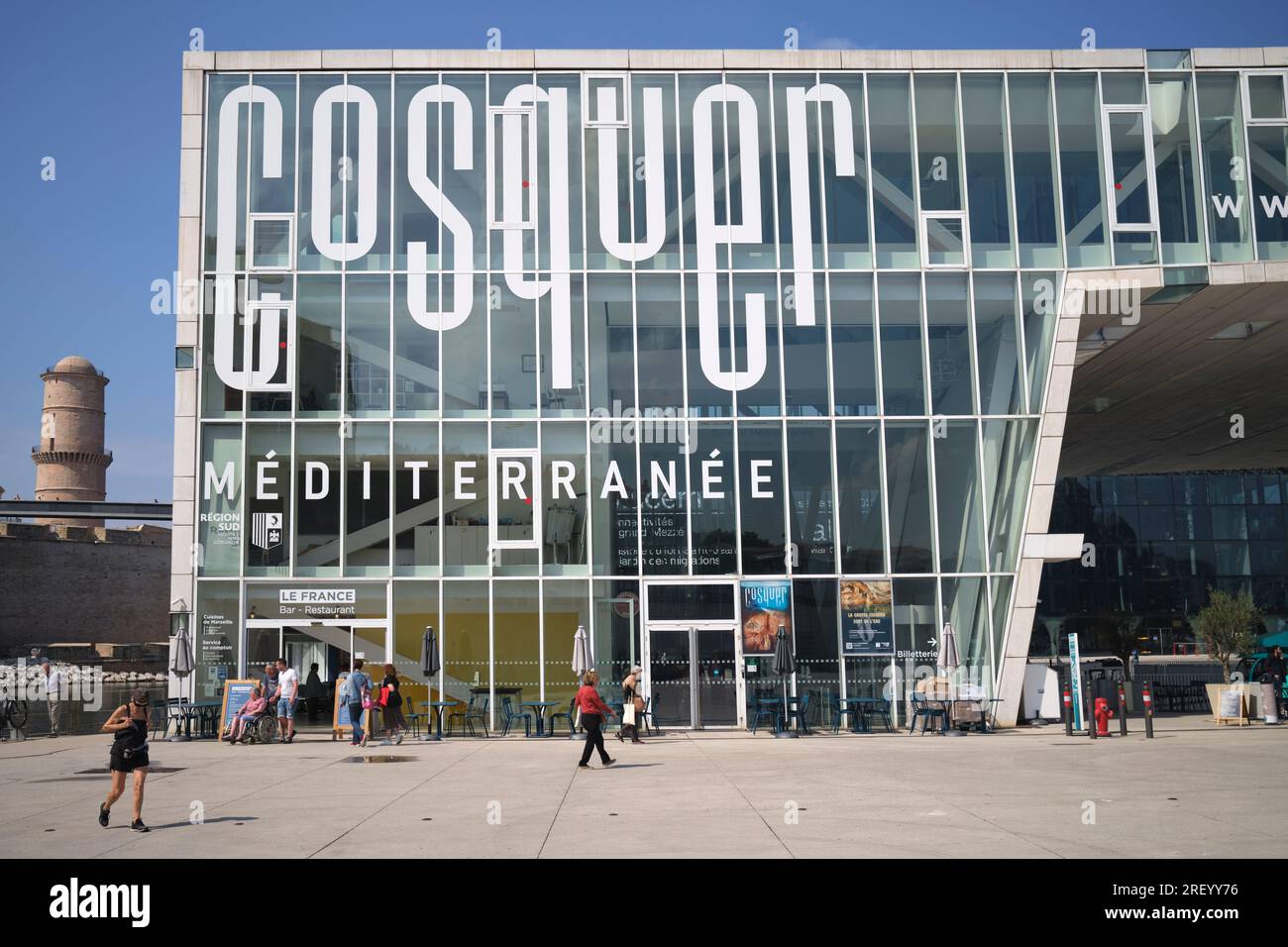 Villa Mediterranee Marseille France Banque D'Images