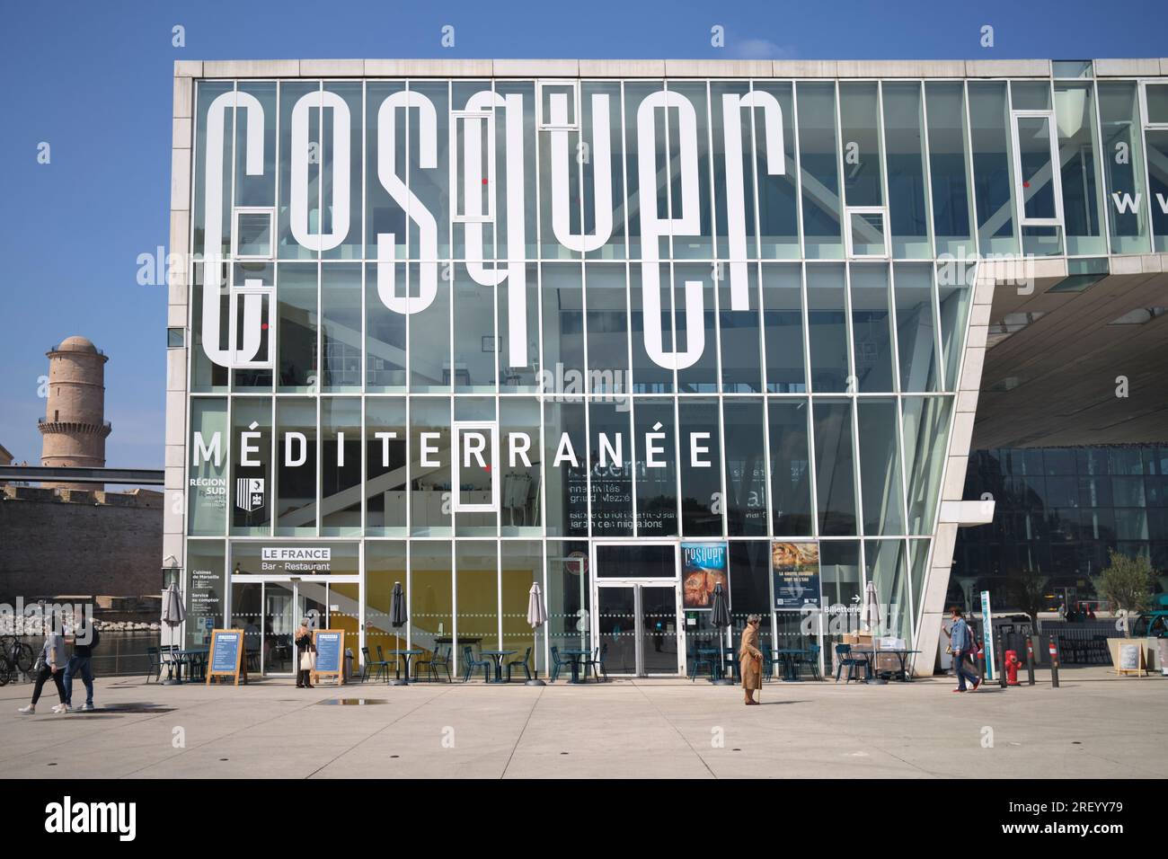 Villa Mediterranee Marseille France Banque D'Images