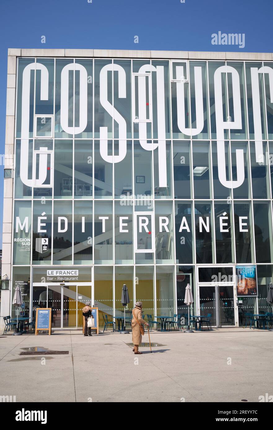 Villa Mediterranee Marseille France Banque D'Images