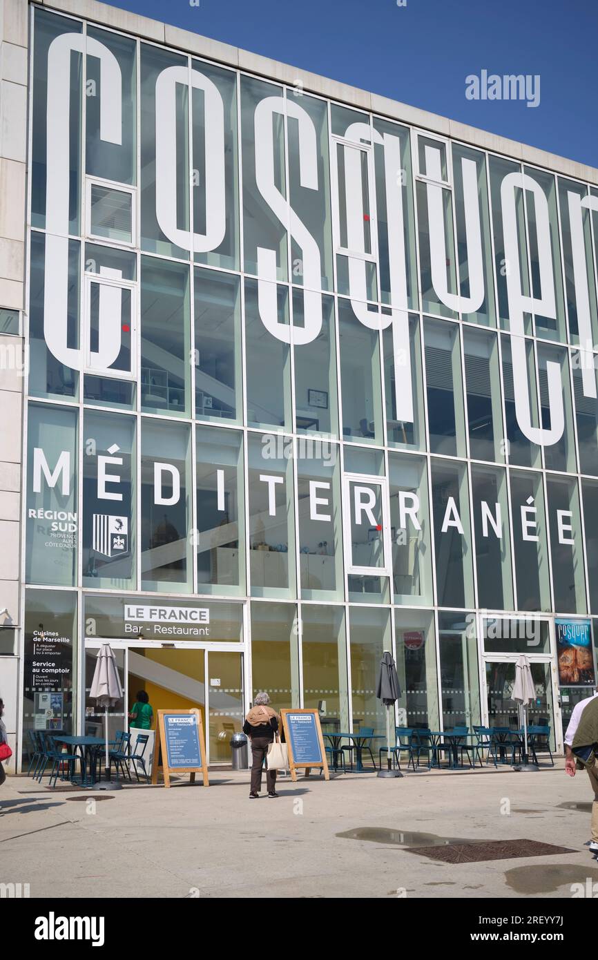 Villa Mediterranee Marseille France Banque D'Images