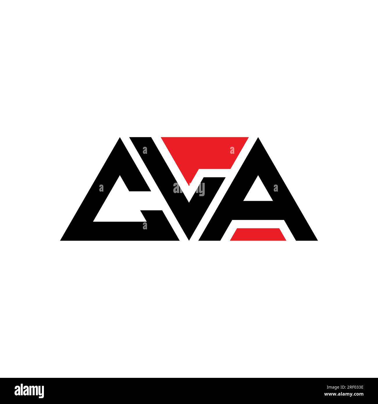 Logo de lettre triangle CLA avec forme de triangle. Monogramme de logo triangle CLA. Modèle de logo vecteur triangle CLA avec couleur rouge. CLA triangul Illustration de Vecteur