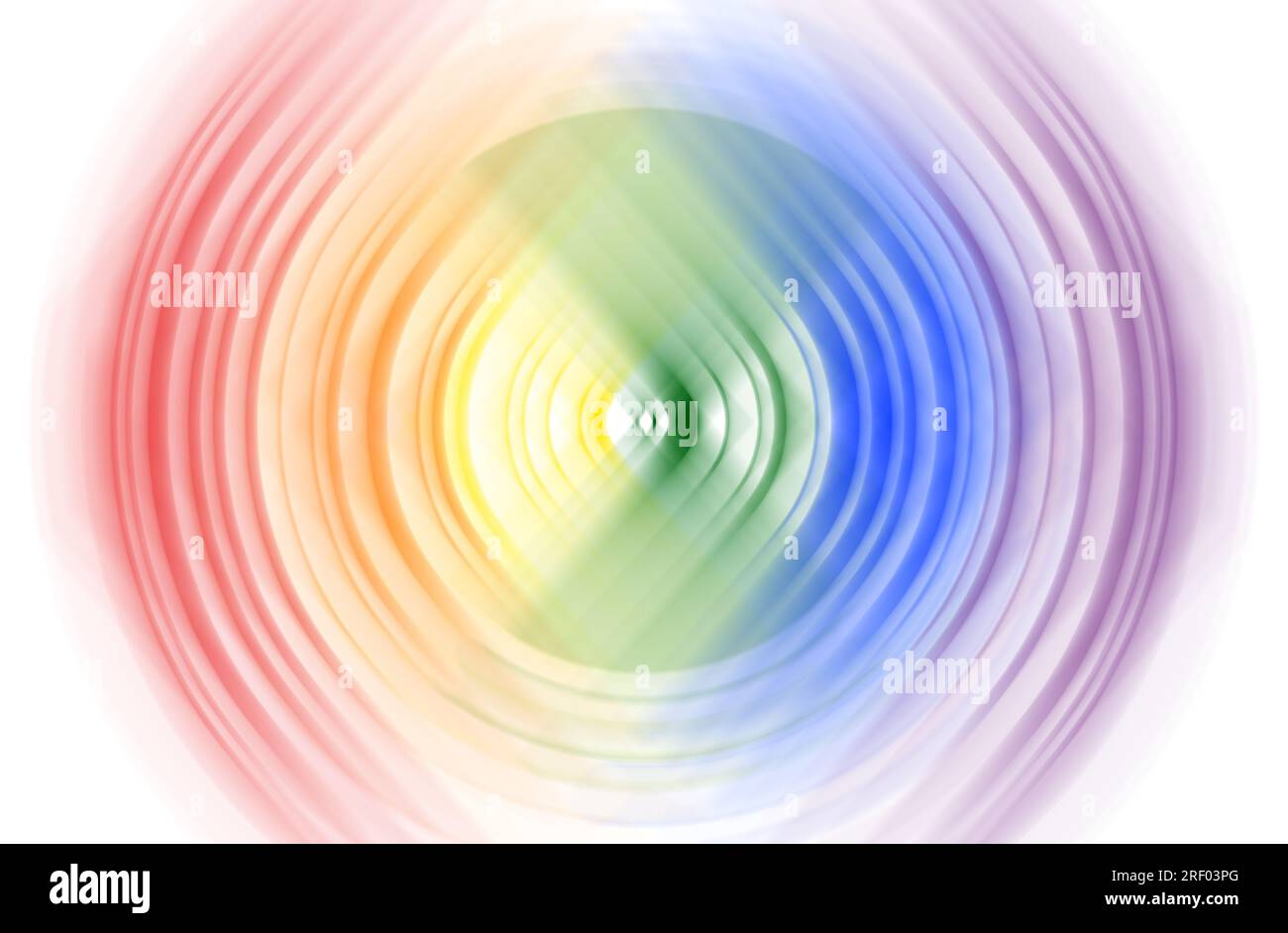 Fond abstrait d'effet de flou de spin radial circulaire de couleur arc-en-ciel. Concept de drapeau du mouvement gay Pride & LGBT. Fond multicolore lumineux et flou. Banque D'Images