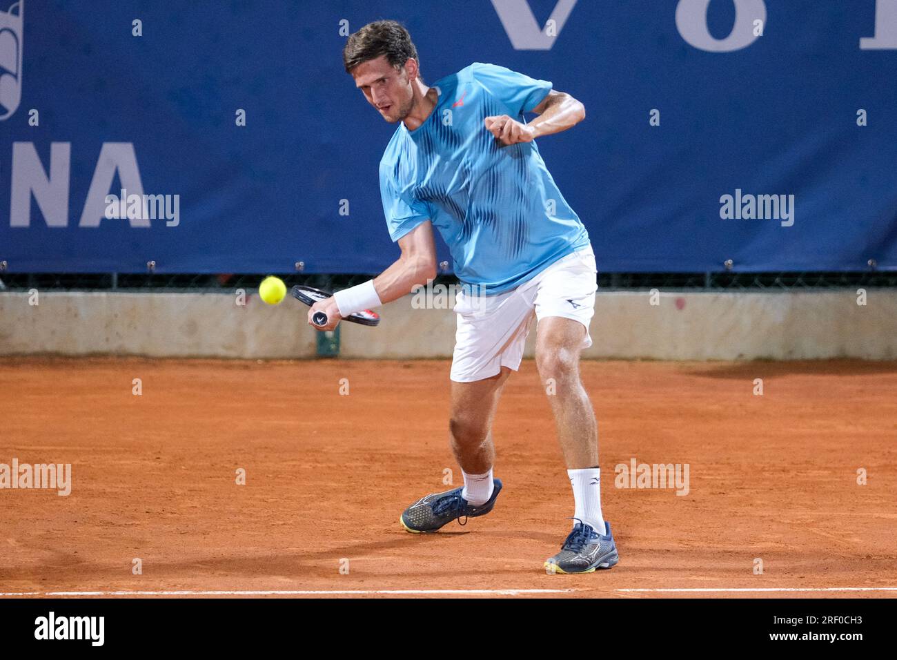 Vérone, Italie. 30 juillet 2023. Vit Kopriva en action lors de la finale de Internazionali di Verona - ATP Challenger 100 tournoi de tennis au Circolo tennis Scaligero à Vérone le 30 juillet 2023, Vérone Italie. Crédit : Live Media Publishing Group/Alamy Live News Banque D'Images