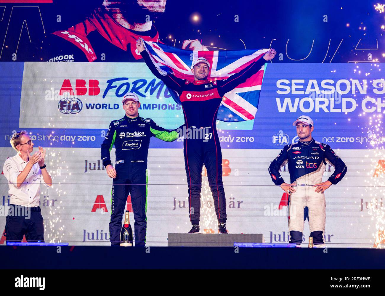 Champion de formule e et pilote de f1 2023 Banque de photographies et d