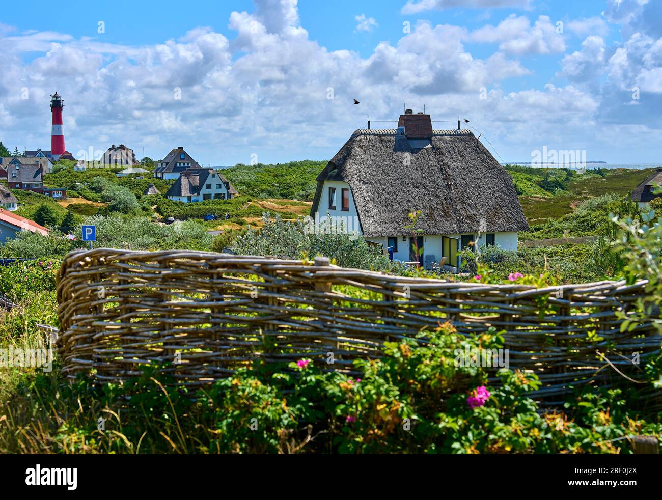 Village sur la plage le 27 juin 2023 à Hörnum, île de Sylt, Allemagne. © Peter Schatz / Alamy stock photos Banque D'Images