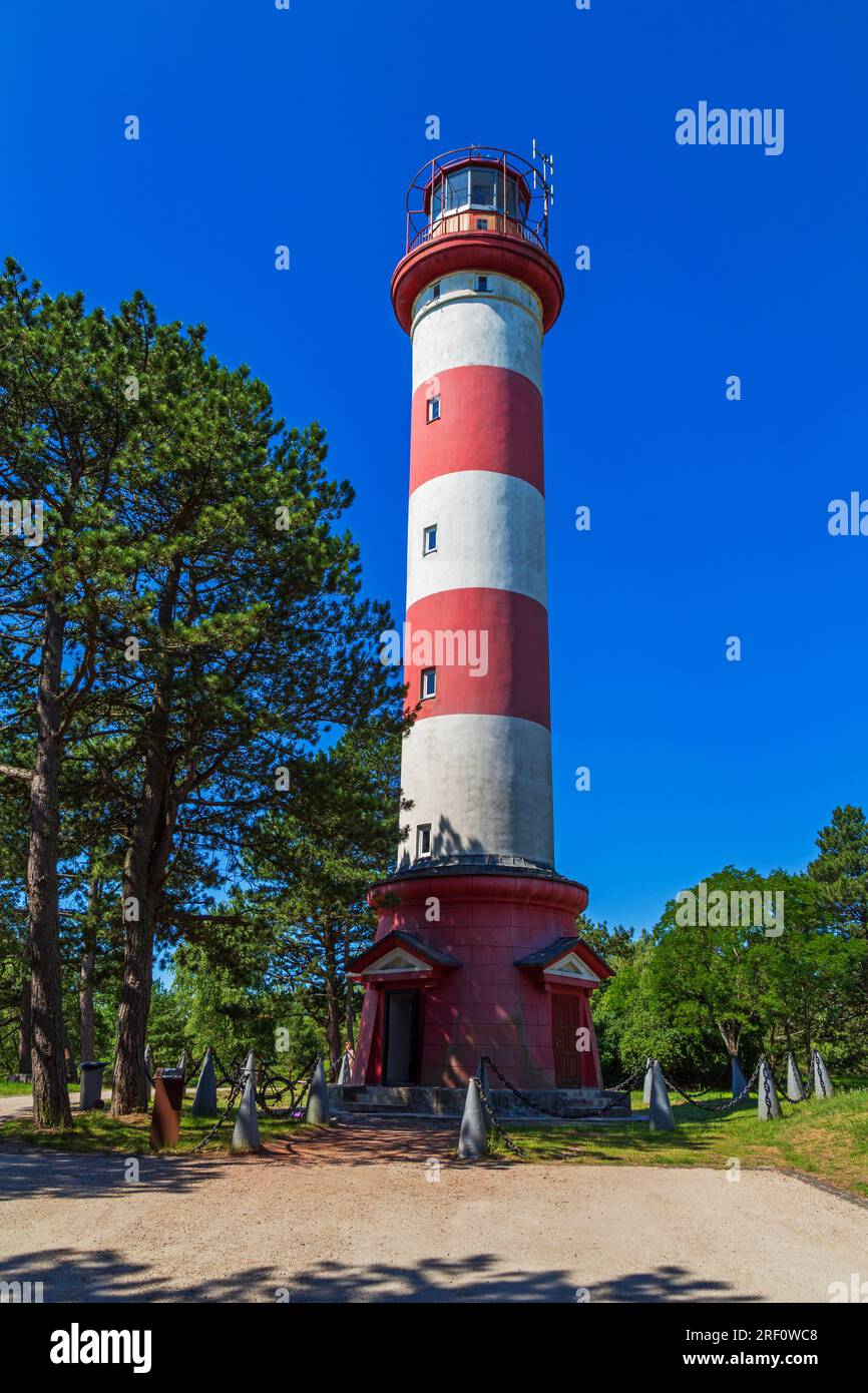 Phare de Nida, flèche de Courlande, Lituanie, Europe Banque D'Images