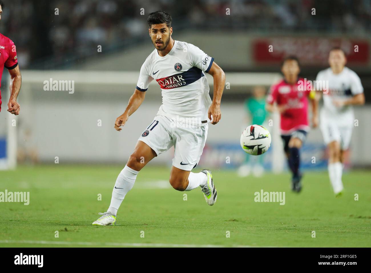 Osaka, Japon. 28 juillet 2023. Marco Asensio (PSG) football/football : match de pré-saison '2023 Japan Tour' entre le Paris Saint-Germain 2-3 Cerezo Osaka au YANMAR Stadium Nagai à Osaka, Japon . Crédit : Mutsu Kawamori/AFLO/Alamy Live News Banque D'Images