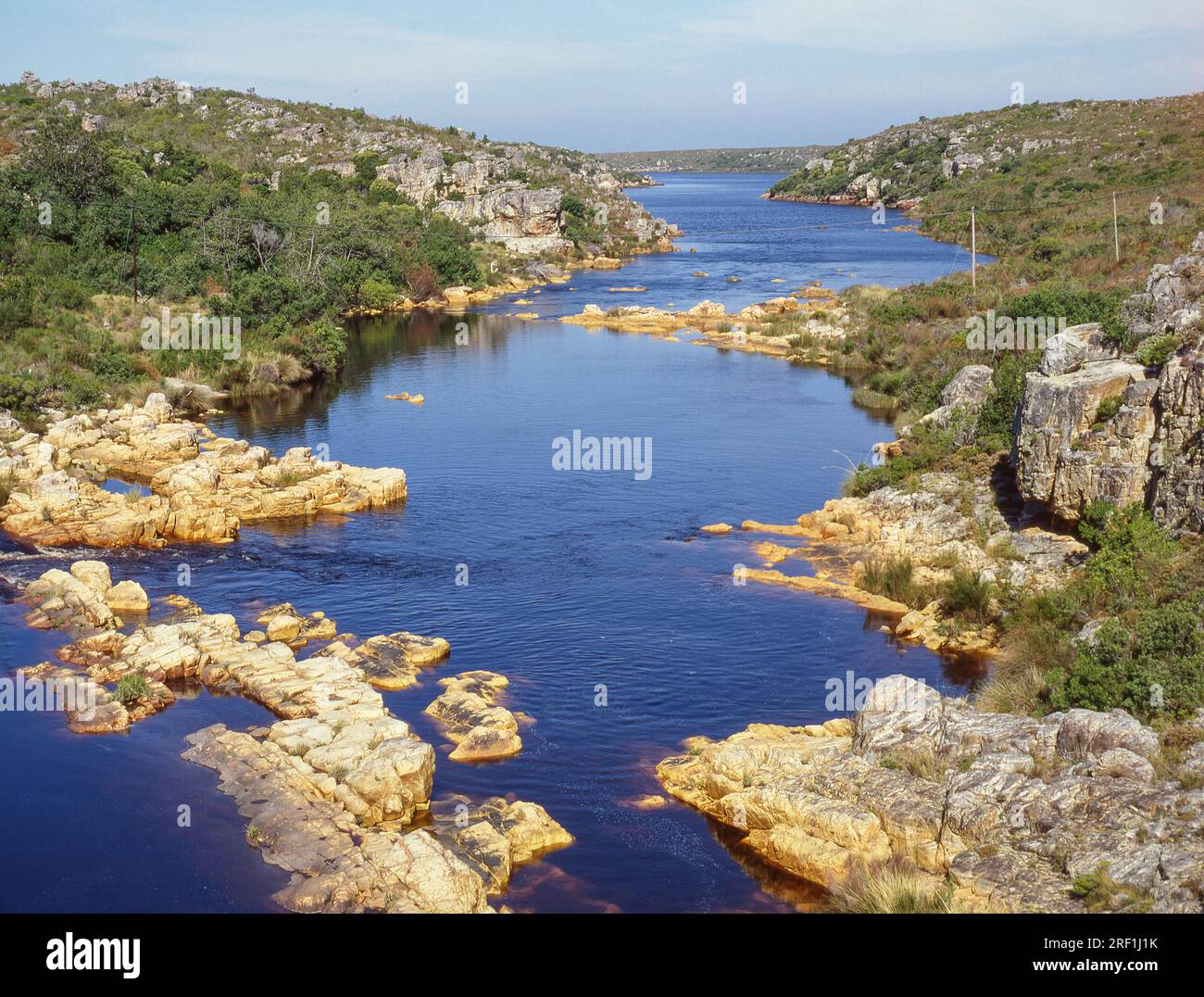 La rivière Palmiet est une rivière située dans la province du Cap occidental en Afrique du Sud. Banque D'Images