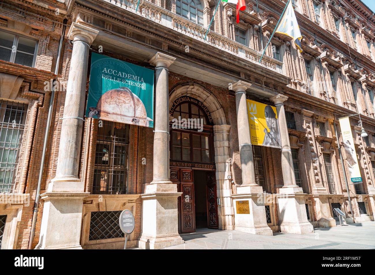 Turin, Italie - 27 MARS 2022 : le Museo Egizio, Musée égyptien est un musée archéologique spécialisé dans l'archéologie et l'anthropologie égyptiennes, V. Banque D'Images