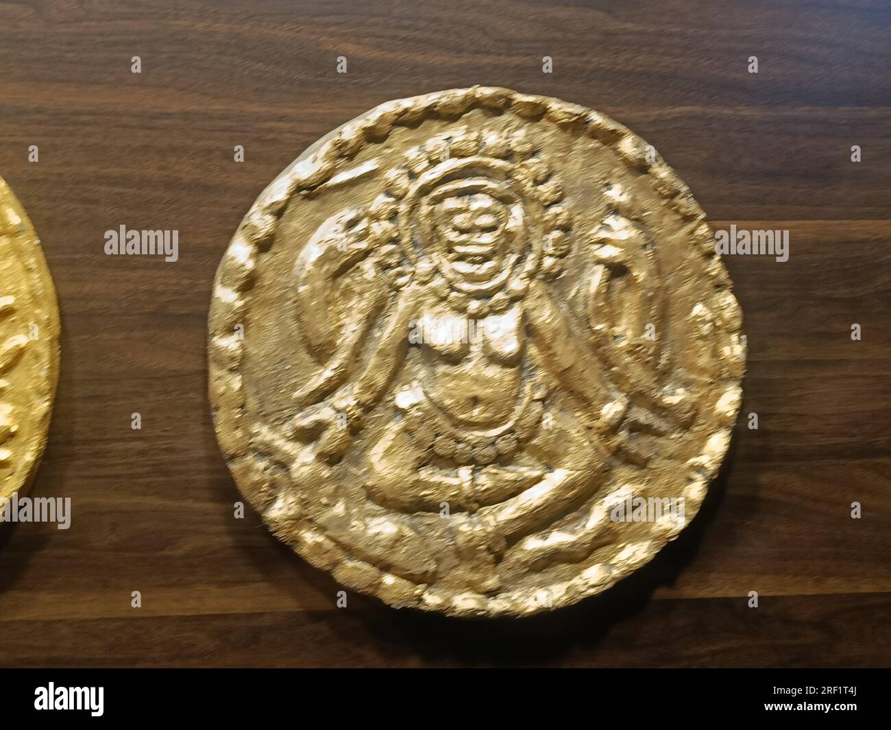 Kalachuri coins. Ratnapra, script Nagri, ce sont des répliques agrandies. Banque D'Images Kalachuri coins. Ratnapra, script Nagri, ce sont des répliques agrandies. Banque D'Images