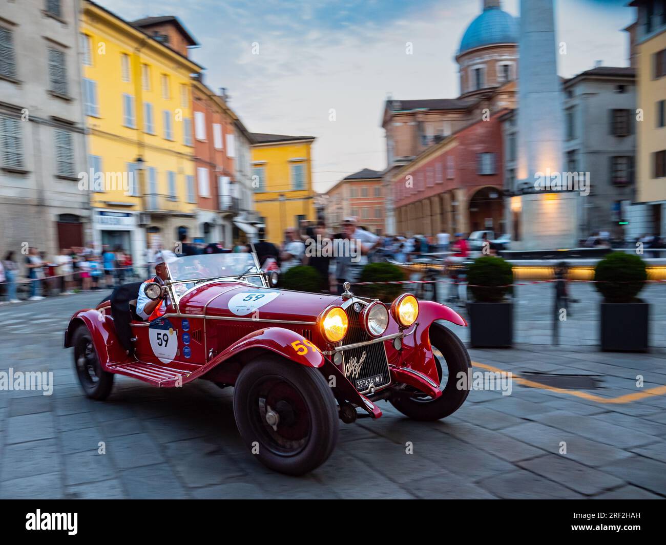 1930 ALFA ROMEO 6C 1750 GS CARR. SPORT, mille Miglia 2023, 3ème jour à Reggio Emilia Banque D'Images