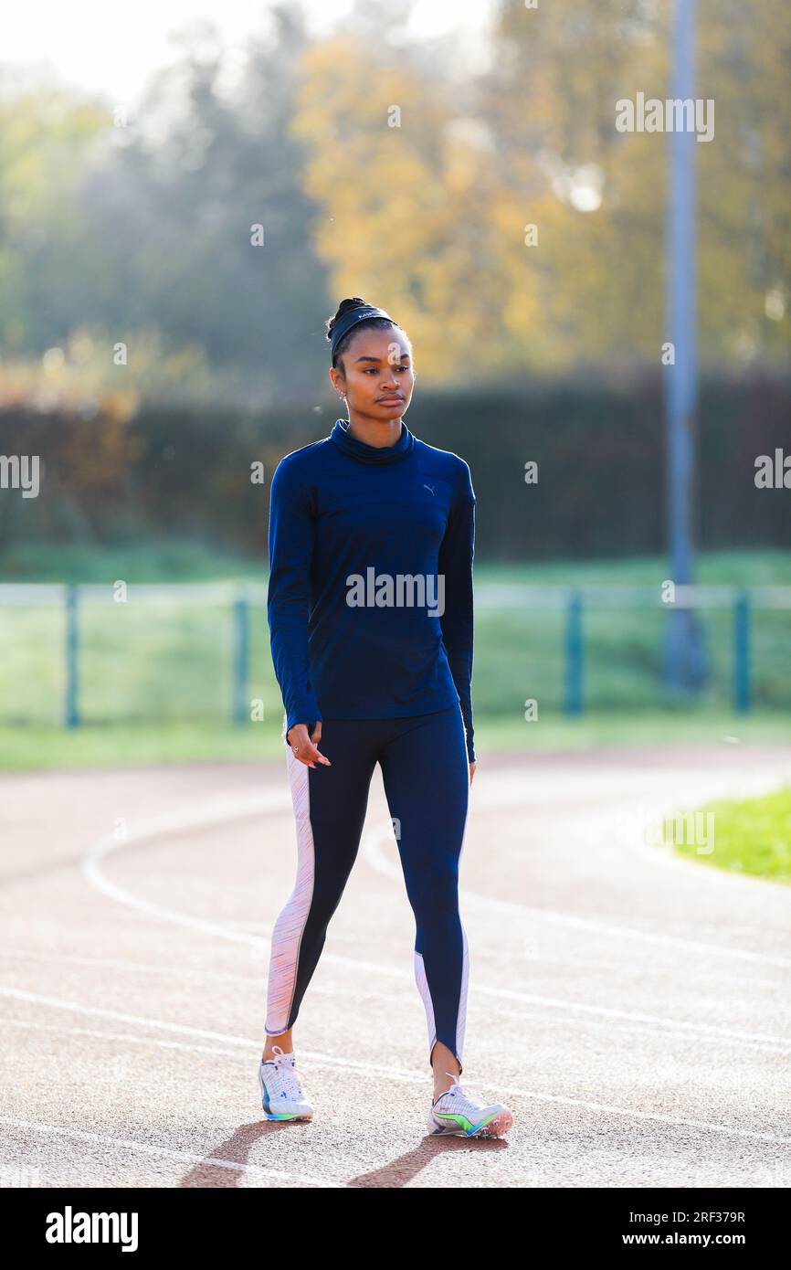 Entraînement des athlètes de l'équipe GB Banque D'Images