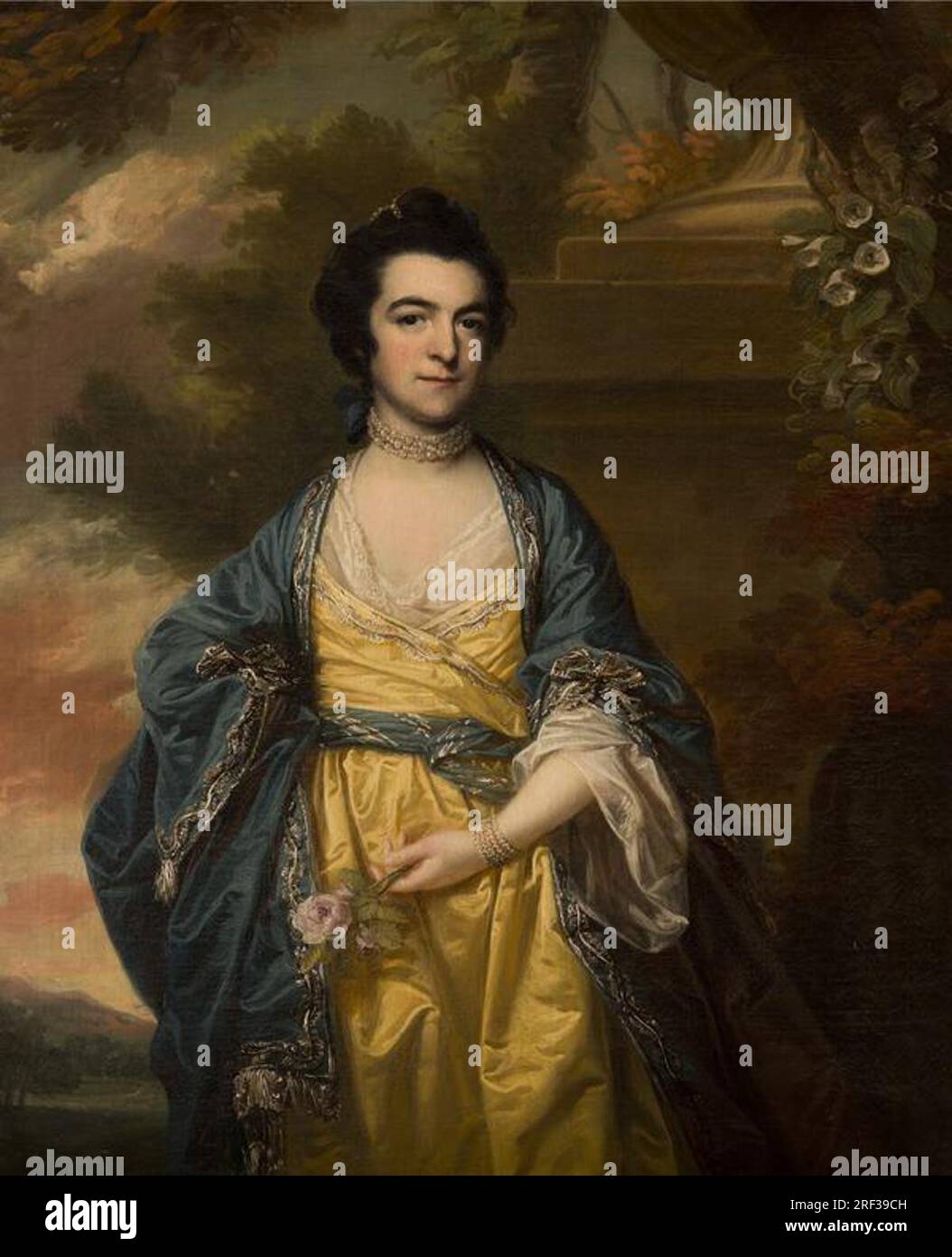 Elizabeth Campbell, Mme Joseph Adams, décédée en 1816 1762 par Francis cotes Banque D'Images