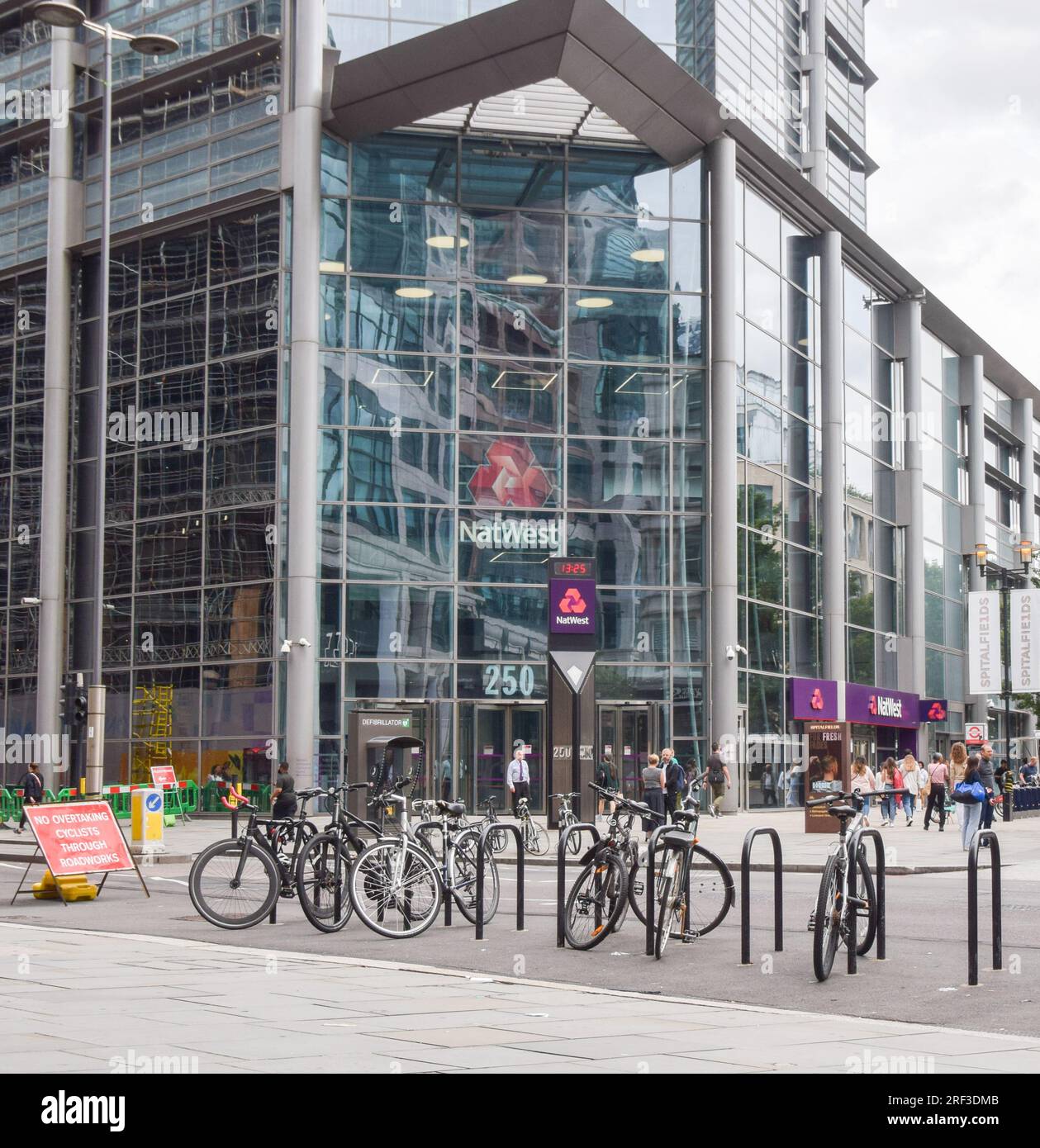 Londres, Royaume-Uni. 28 juillet 2023. Vue extérieure des bureaux de NatWest à Bishopsgate, City of London. Banque D'Images