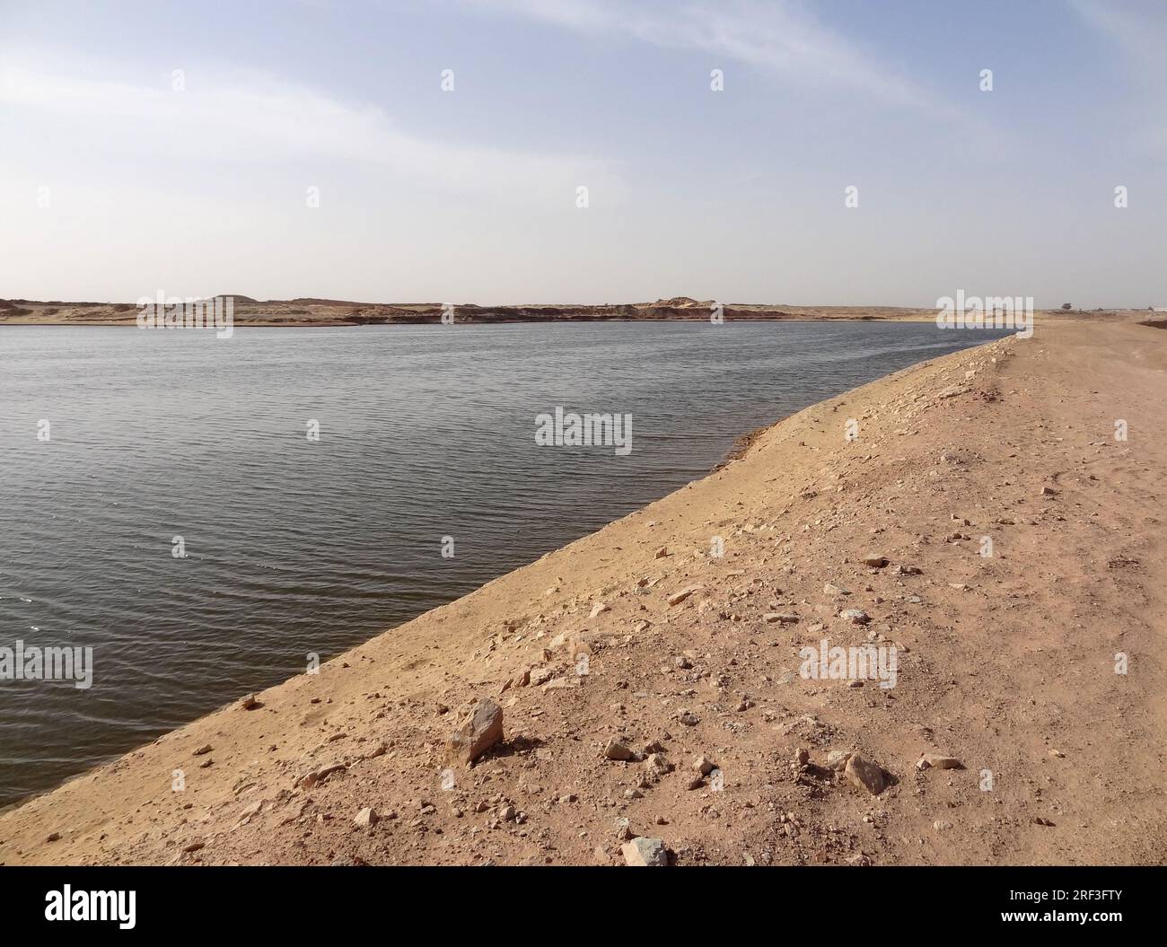 Paysage à l'oasis de Dakhla en Egypte Banque D'Images