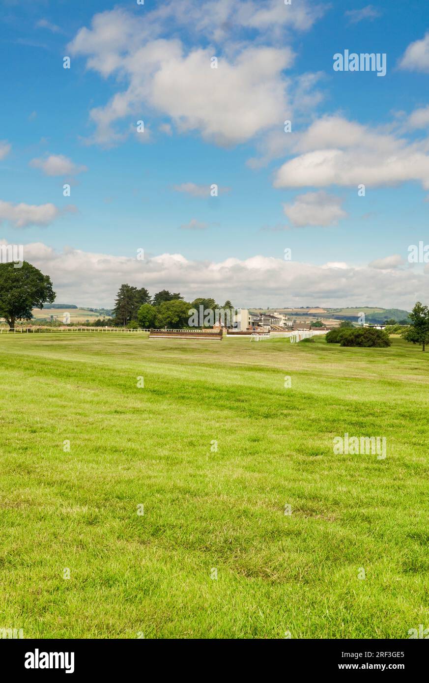 Course Ludlow et tribune Budleigh Salterton. Juillet 2023 Banque D'Images