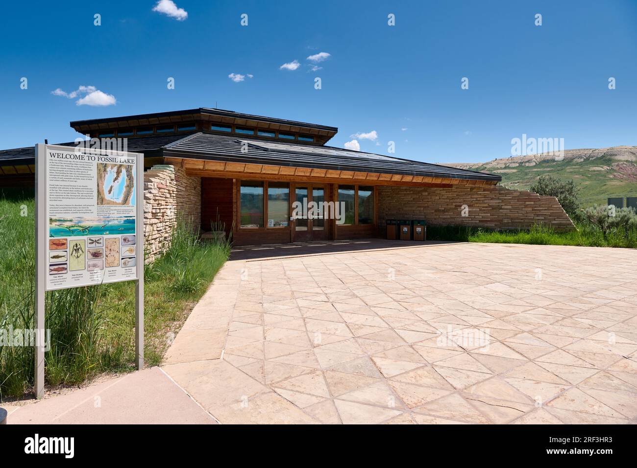 Visitor Center of Fossil Butte National Monument, Wyoming, États-Unis d'Amérique Banque D'Images