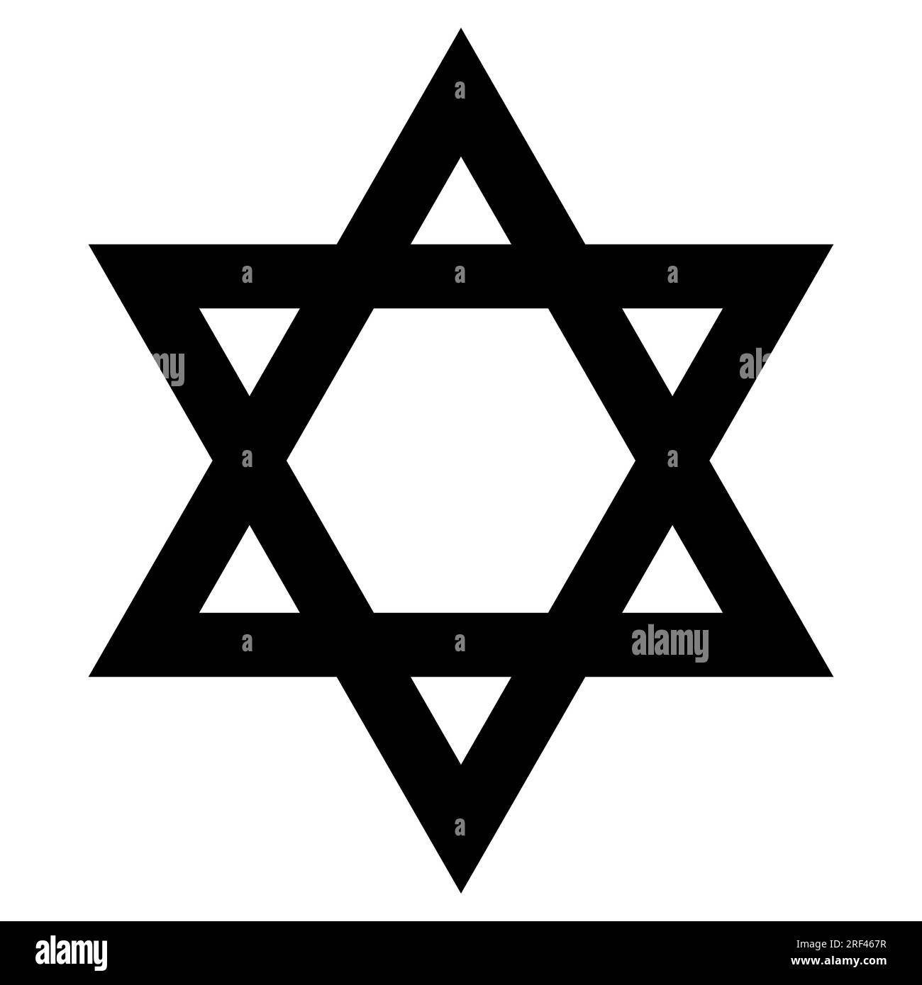 Star of David - symbole du judaïsme icône plate pour les applications et les sites Web Illustration de Vecteur