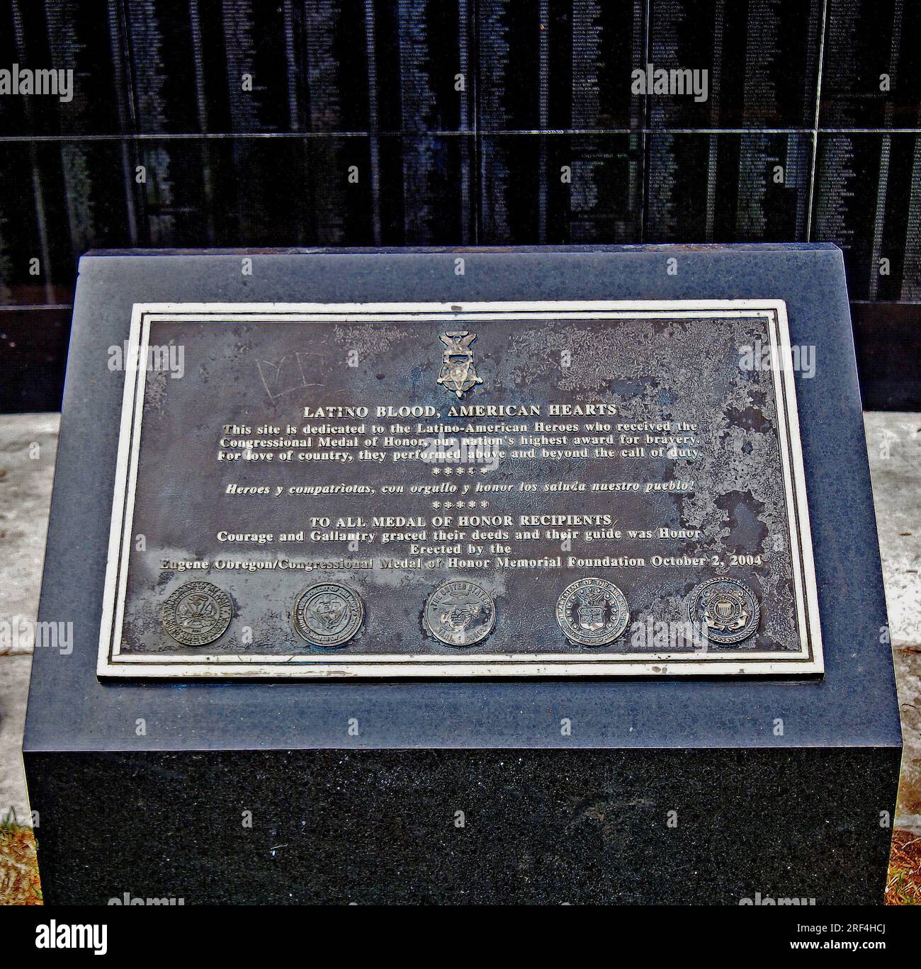 Latino-American Medal of Honor Memorial à Los Angeles, Californie, Banque D'Images