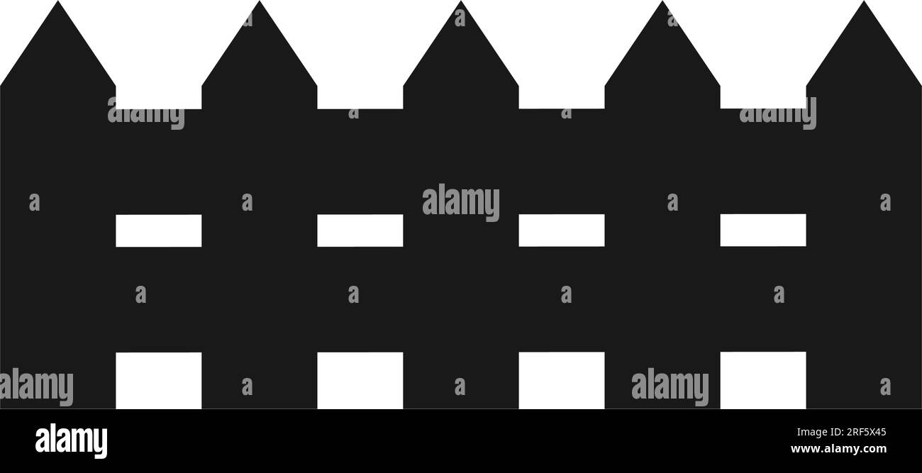 Illustration isolée du modèle de silhouette de conception d'icône de croisement de niveau Illustration de Vecteur