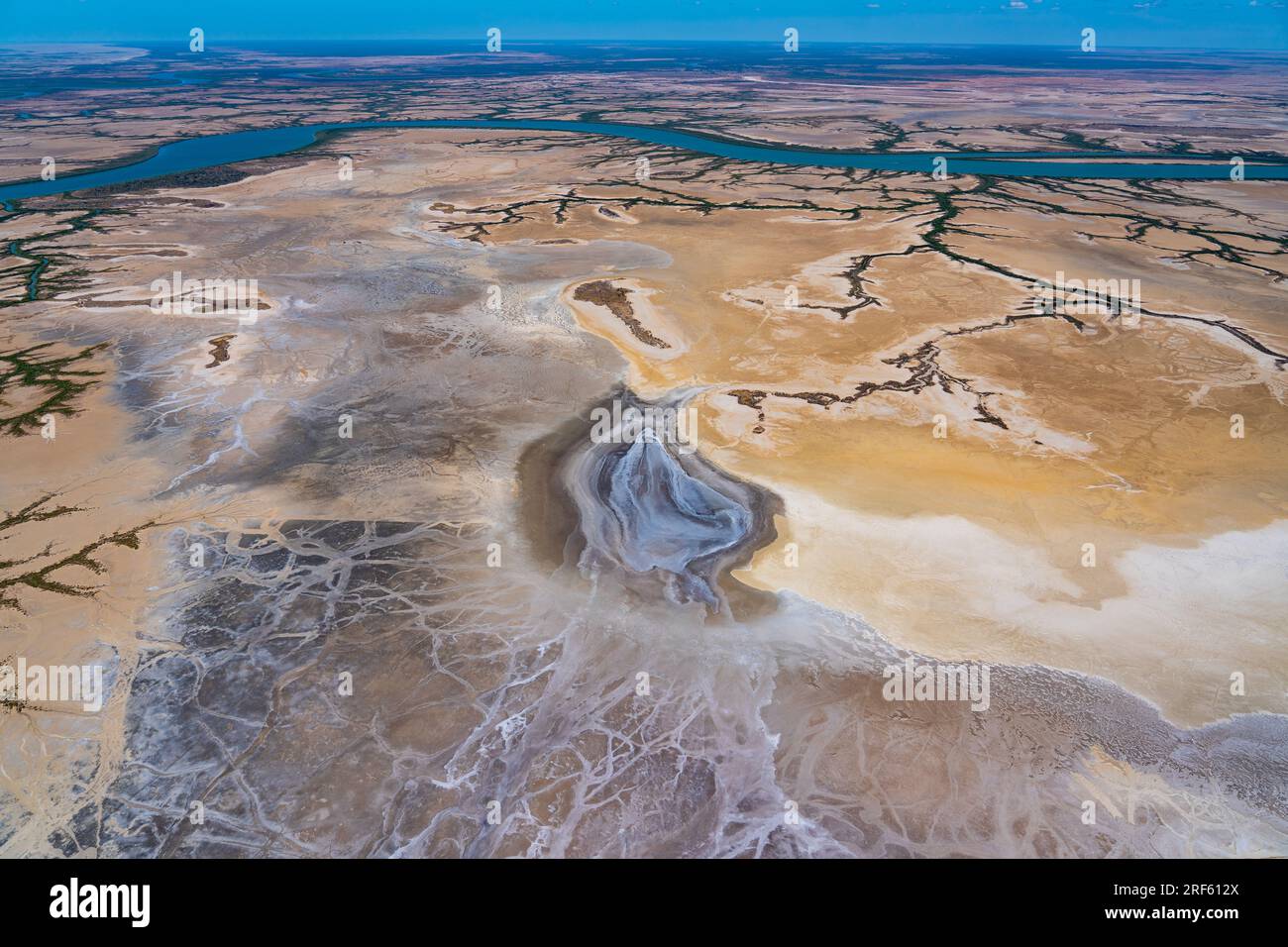 Gulf Saltpan / Albert RV., Burketown, Golfe de Carpentaria, Queensland Banque D'Images