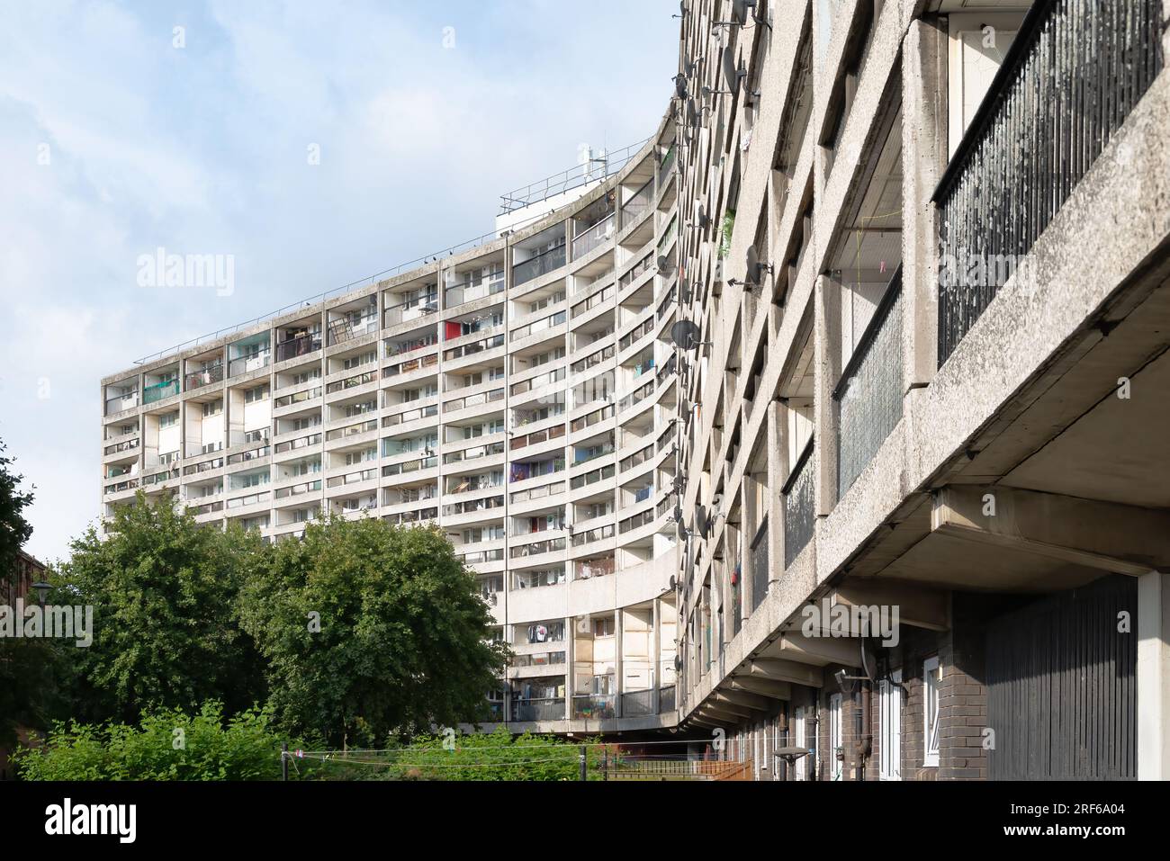 Édimbourg, Écosse, Royaume-Uni - Cables Wynd House (Banana Flats) par Alison & Hutchison & Partners Banque D'Images