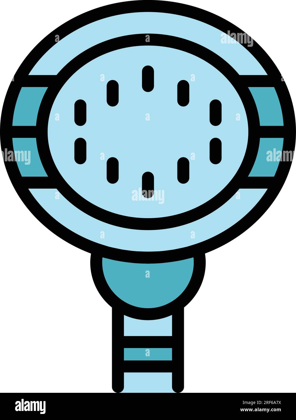 Vecteur de contour d'icône d'hydrothérapie. Spa d'entraînement. Couleur massage santé plat Illustration de Vecteur