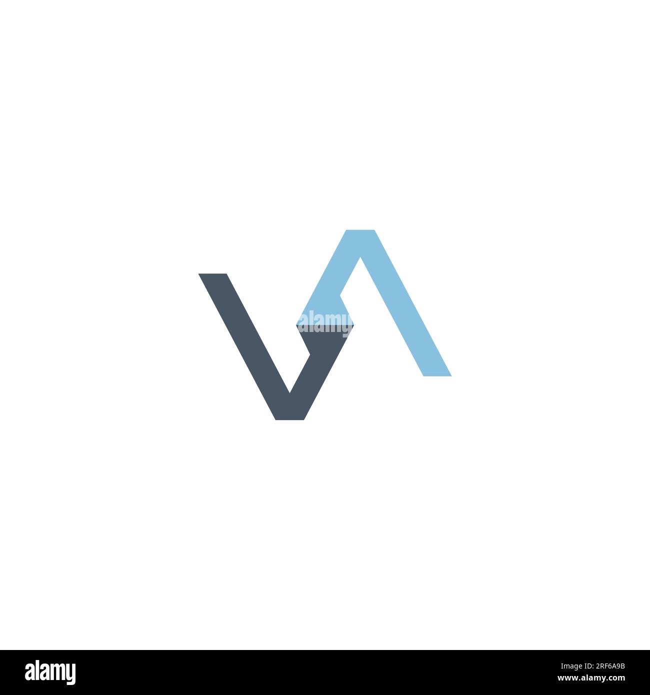 Design du logo va. Logo lettre AV Illustration de Vecteur