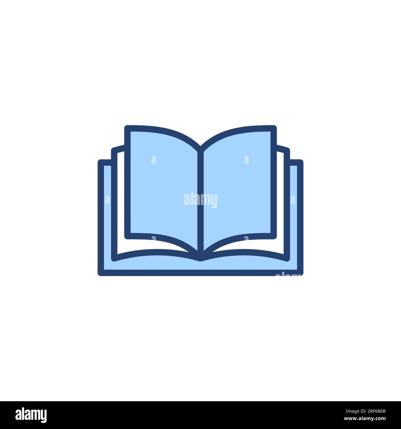 Vecteur d'icône de livre. ouvrez le signe de livre et le symbole. icône ebook Illustration de Vecteur