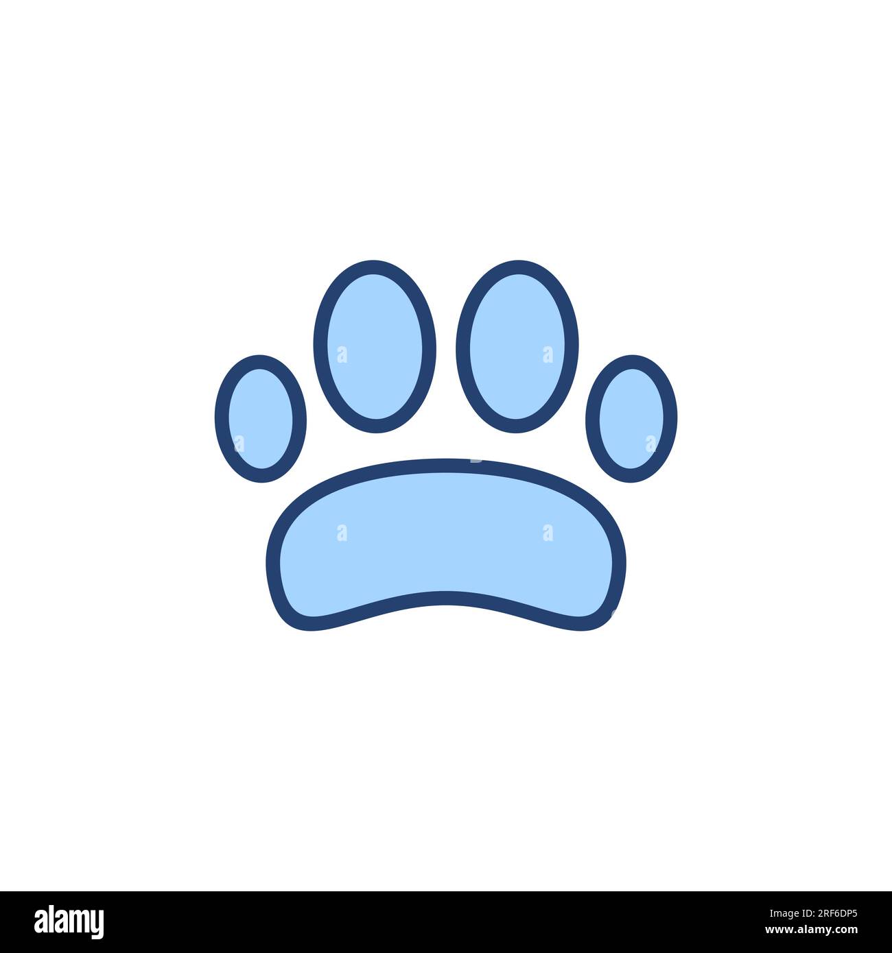 Vecteur d'icône Paw. signe et symbole en forme de patte. patte de chien ou de chat Illustration de Vecteur