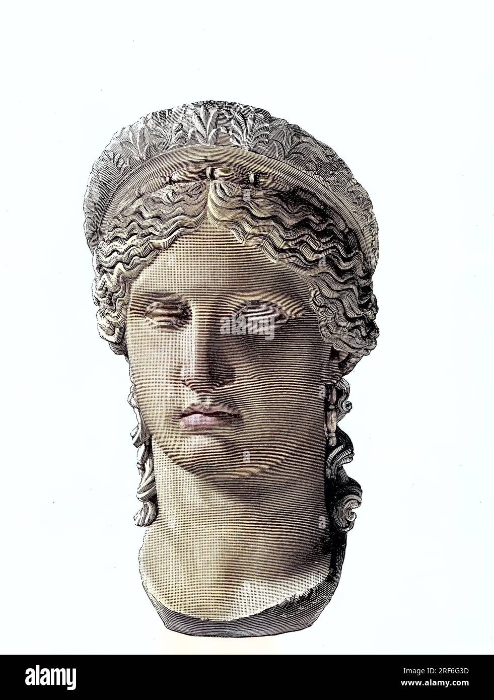 Marmorkopf der Hera, ist in der griechischen mythologie die Gattin und