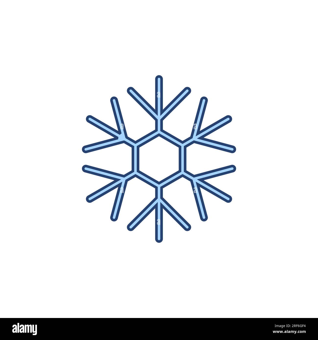 Icône de neige Banque d'images vectorielles - Alamy