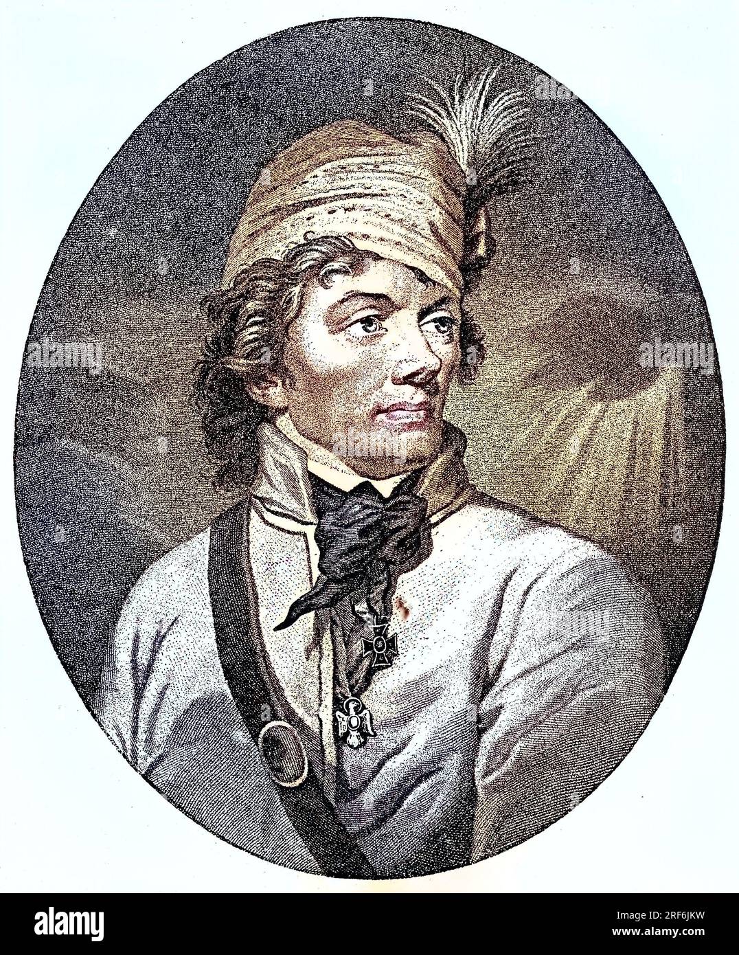 Andrzej Tadeusz Bonawentura Kosciuszko, 4. Février 1746 - 15. Oktober 1817, war ein polnischer Militäringenieur, digitale verbesserte Reproduktion eines Originaldrucks aus dem 19. Jahrhundert / Andrzej Tadeusz Bonawentura Kosciuszko, 4 février 1746 - 15 octobre 1817, était un ingénieur militaire polonais, reproduction numérique améliorée d'une estampe originale du 19e siècle Banque D'Images