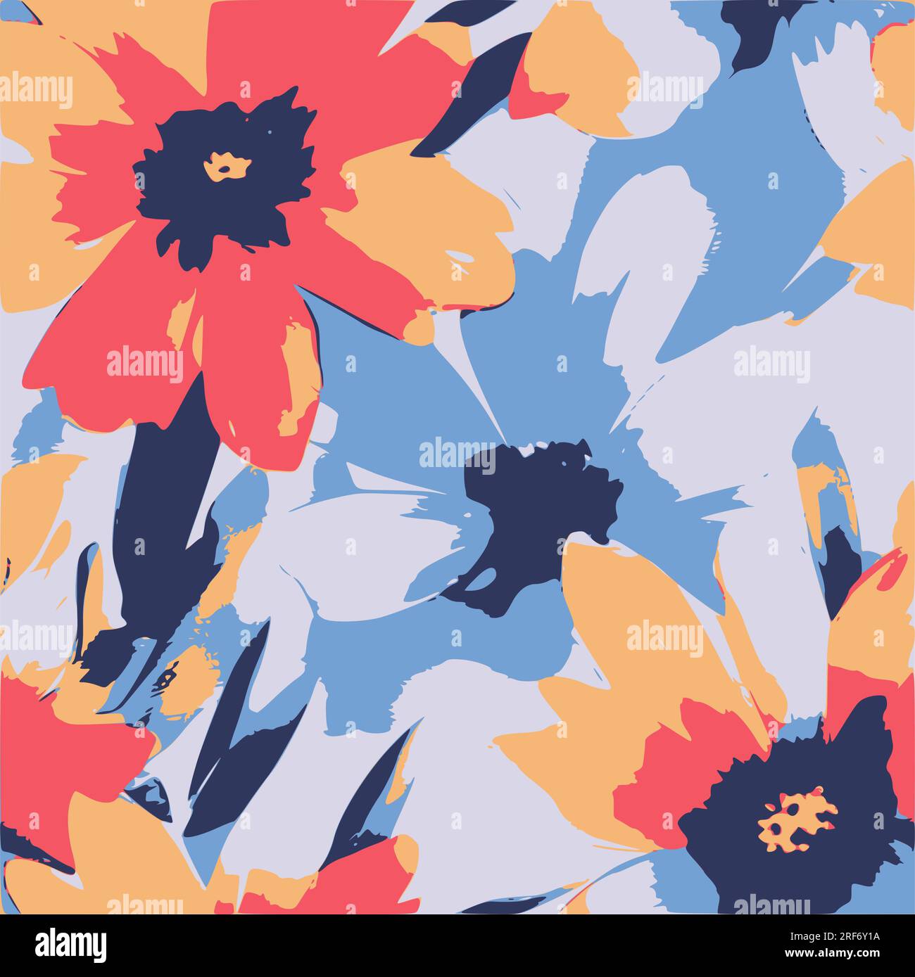 Motif floral aquarelle sans couture - éléments de fleurs roses blush, branches de feuilles vertes sur fond noir foncé ; pour emballages, papiers peints, cartes postales, Illustration de Vecteur