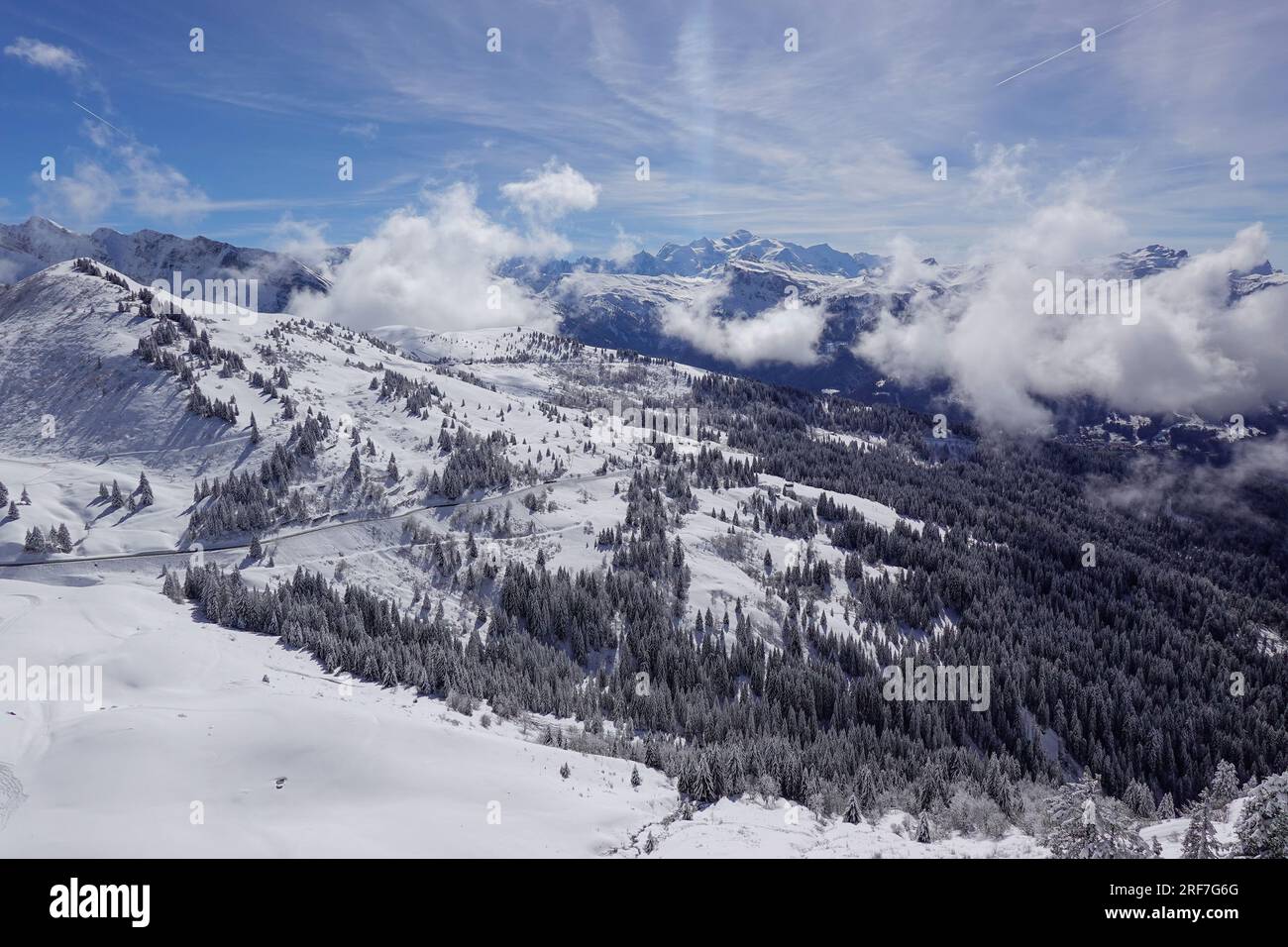Bergkette, Gipfel, Mont blanc, Savoyer Alpen, Frankreich Banque D'Images