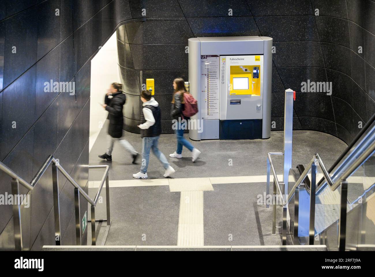 U 5, U-Bahnhof Rotes Rathaus, Mitte, Berlin, Allemagne Banque D'Images