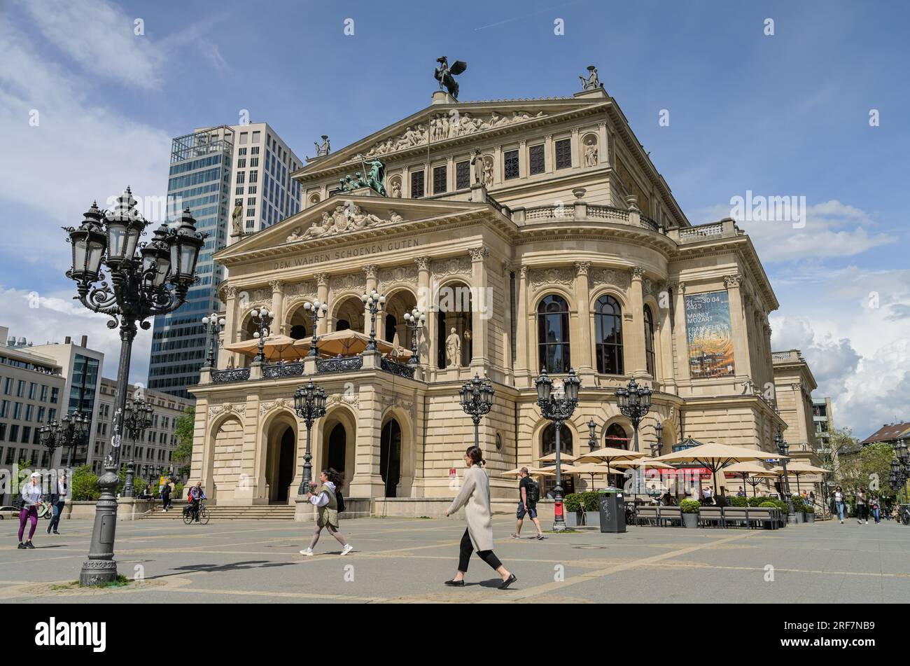Alte Oper, Opernplatz, Frankfurt am Main, Hessen, Allemagne Banque D'Images