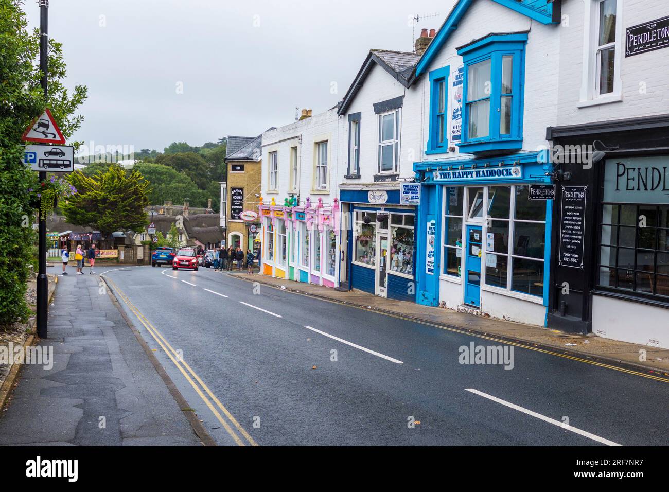 Vieux village de Shanklin à l'île de Wight, Angleterre, Royaume-Uni Banque D'Images