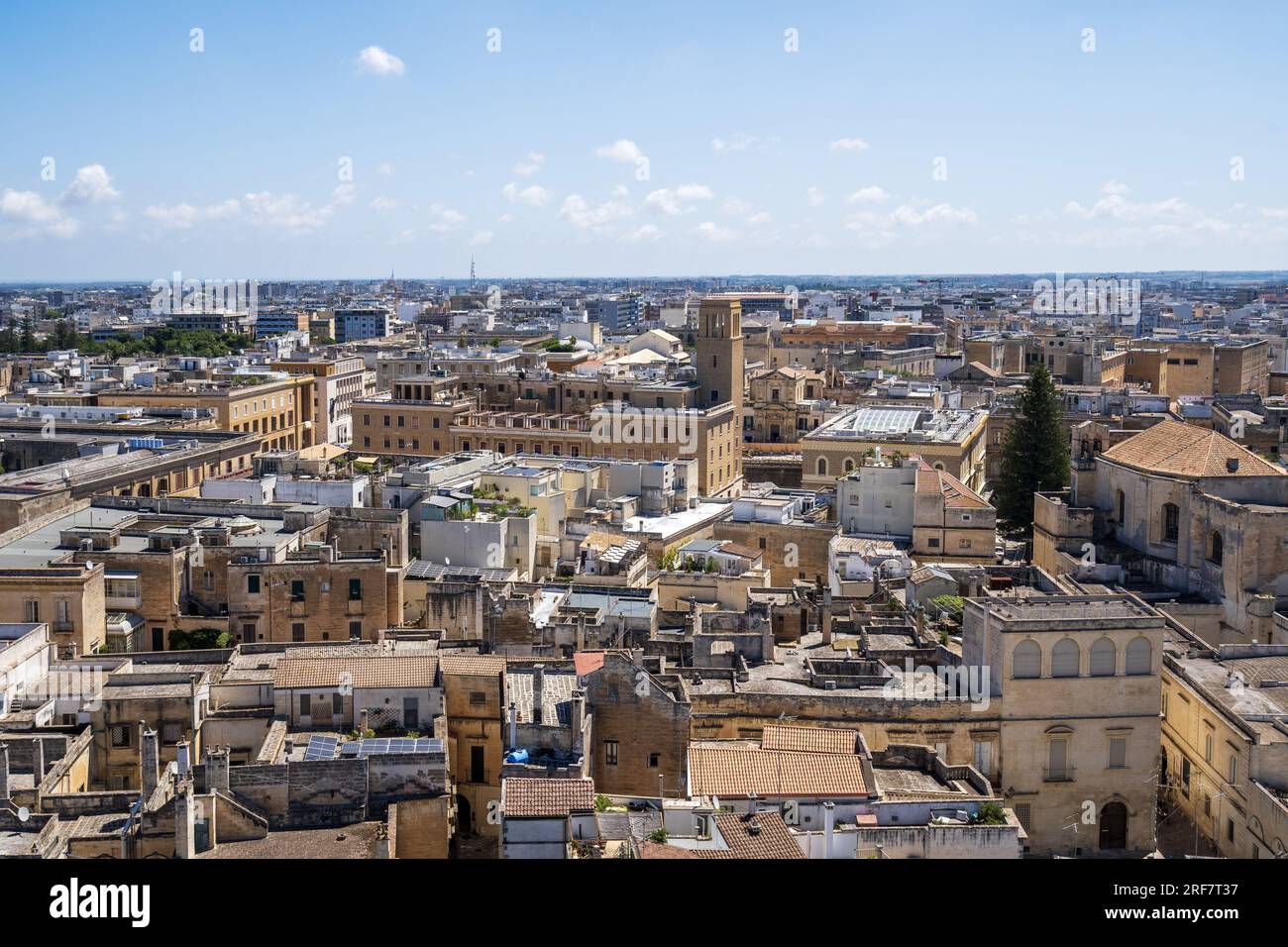 Vue de Lecce depuis le clocher de la cathédrale, Pouilles, Italie, Europe Banque D'Images