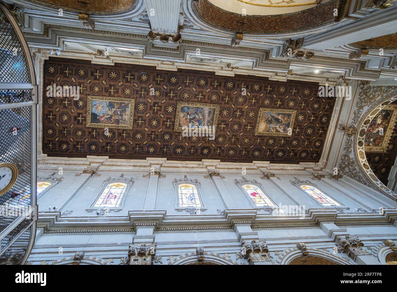 Cathédrale Maria Santissima Assunta et S. Oronzo, intérieur, Lecce, Pouilles, Italie, Europe Banque D'Images