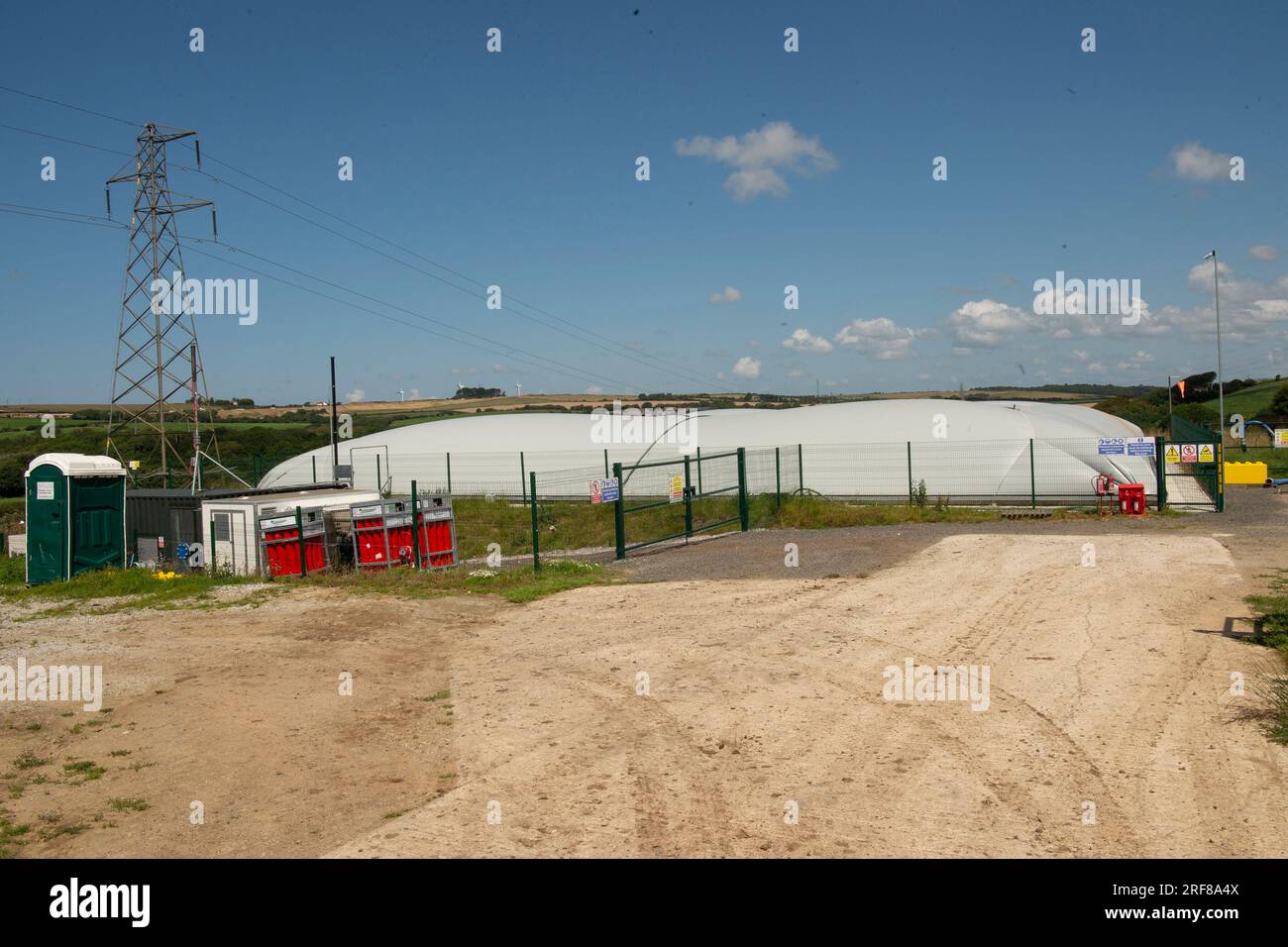 réservoir de captage de méthane biogaz Banque D'Images