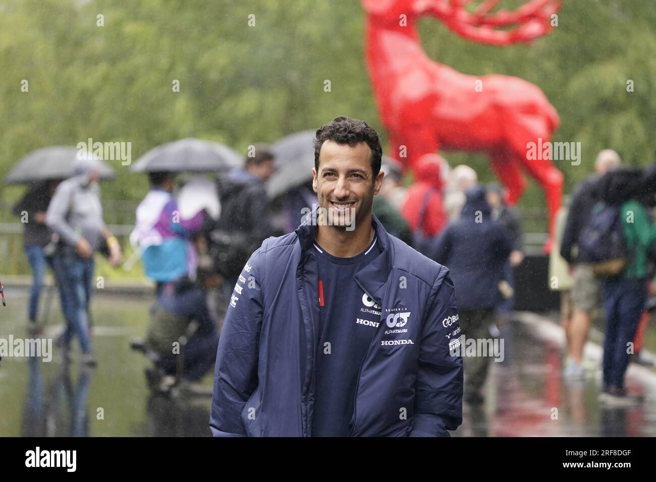 Daniel Ricciardo d’Australie au volant de la (3) Scuderia AlphaTauri AT04 Honda RBPT lors du Grand Prix de Belgique Formula 1 MSC Cruises 2023 le 30 juillet 2023 à Francorchamps, Belgique. Banque D'Images