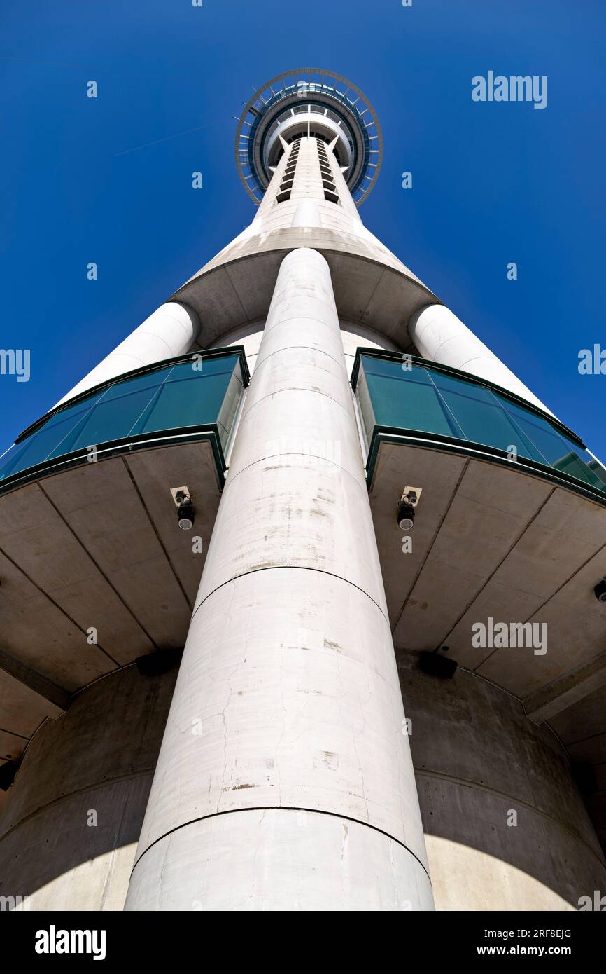 Auckland. Nouvelle-Zélande. La Sky Tower Banque D'Images