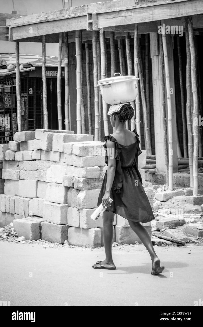 Les dames d'Elmina vont sur leur journée Banque D'Images