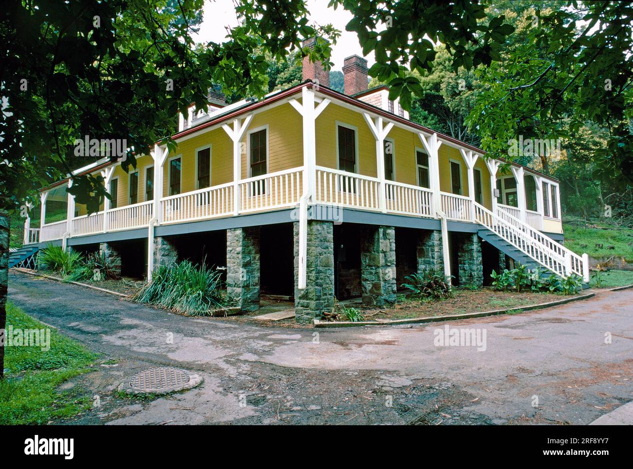 Station de quarantaine, Angel Island, baie de San Francisco, Californie, États-Unis Banque D'Images